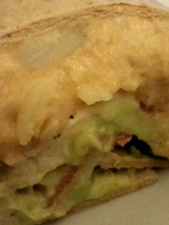 A picture of Chicken and Potato Burrito.