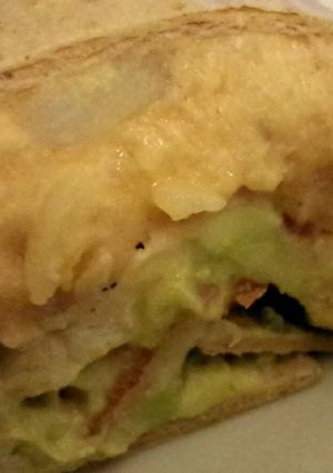 A picture of Chicken and Potato Burrito.