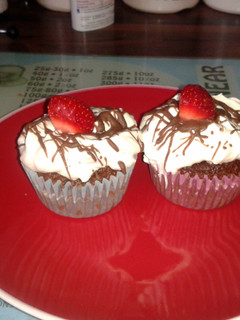 A picture of chocolate cupcakes.