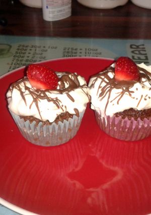 A picture of chocolate cupcakes.