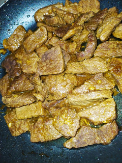 Una foto de Carne de ternera al whisky con salsa inglesa