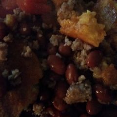 A picture of sausage casserole.