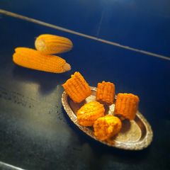 A picture of Masala corn cob.