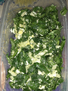 Una foto de Ensalada de espinaca