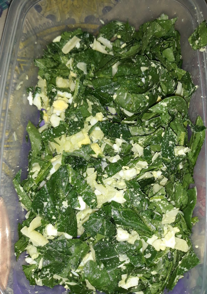 Una foto de Ensalada de espinaca