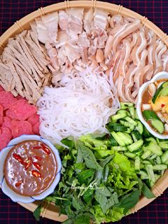 Hình của món Bún mắm nêm.