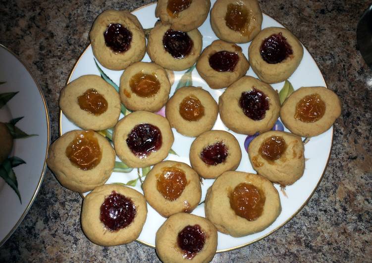 Steps to Make Super Quick Homemade Thumbprint Cookies