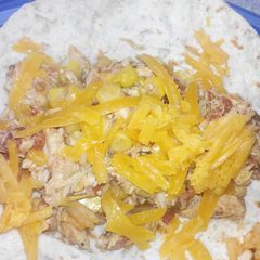 Slow cooker chicken tacos A picture of Slow cooker chicken tacos.