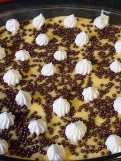 Una foto de Postre de Vainillas con crema de choco y vainilla. Especial!!!😊