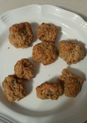 A picture of Sausage cheese balls.