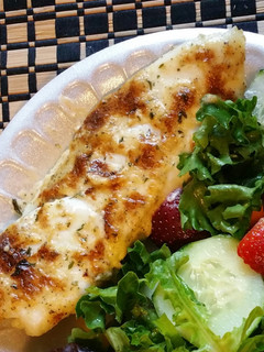 A picture of Broiled Parmesan tilapia.