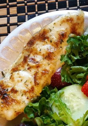 A picture of Broiled Parmesan tilapia.