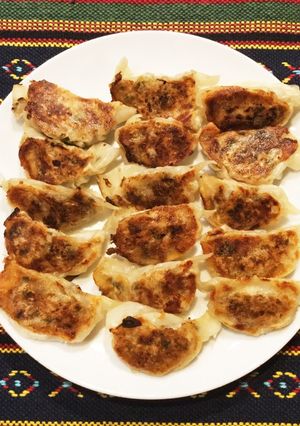A picture of Gyoza (Japanese Dumplings).