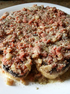 Una foto de Champiñones rellenos