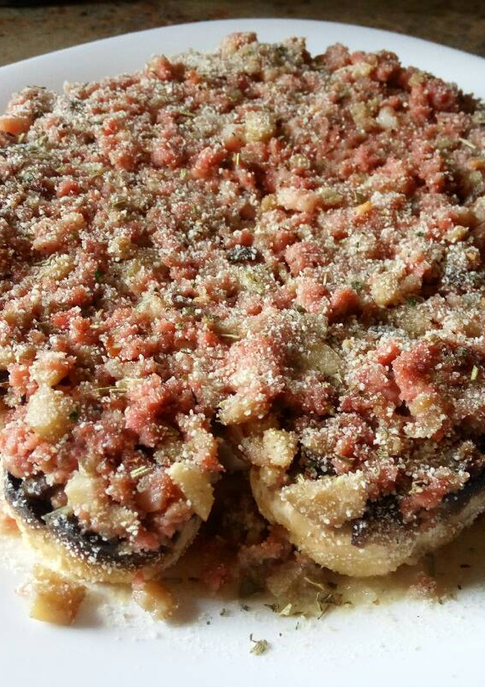 Una foto de Champiñones rellenos