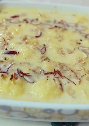 A picture of Rasmalai.