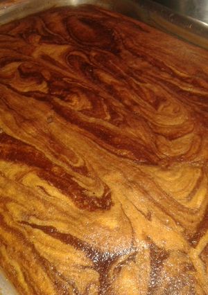 A picture of Classic Marble cake.