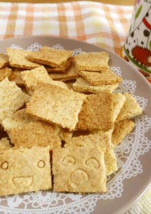 A picture of Okara Cookies Made with Pancake Mix.