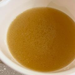 A picture of Leftovers Chicken Stock.