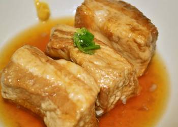 Easiest Way to Prepare Perfect Easy But Tender Simmered Pork Belly Cubes