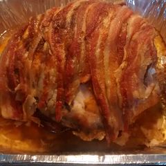 A picture of Bris Bacon Wrapped Turkey Breast.