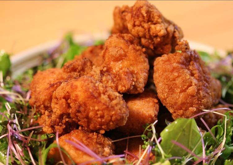 Steps to Make Super Quick Homemade Chicken Tender Karaage With Chinese 5-Spice