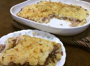 A picture of potato and ground meat