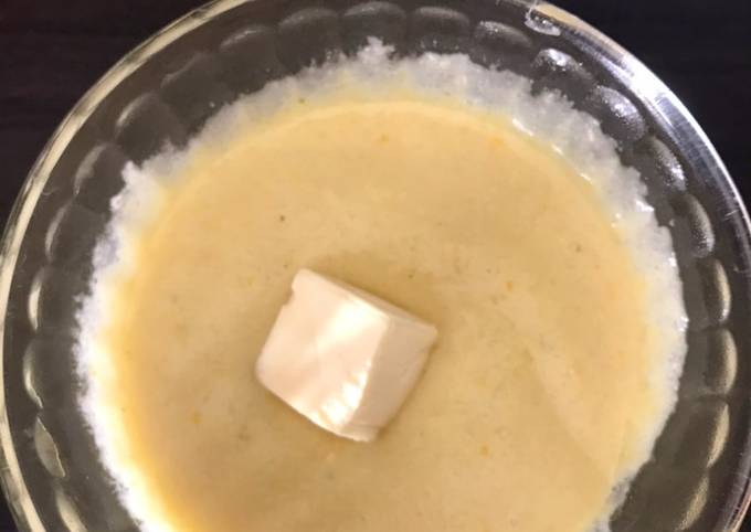 MPASI 6 bulan - ayam dan nasi