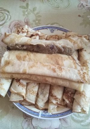 Főzött diókrém palacsintába recept fotója