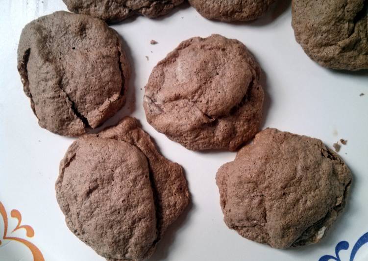 Chocolate Meringue Drop Cookies