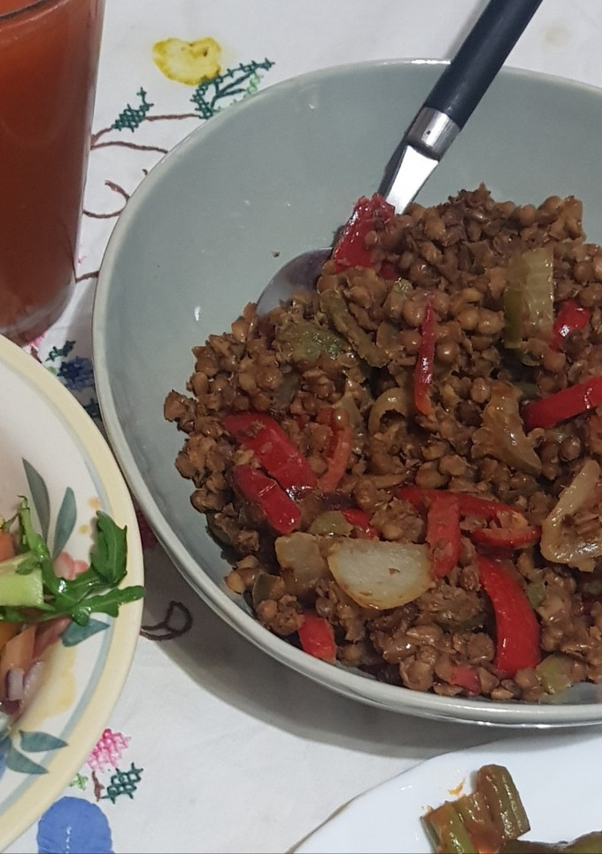 Una foto de Relleno vegano de burritos