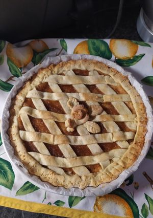 Foto di Crostata con marmellata di limoni e ricotta