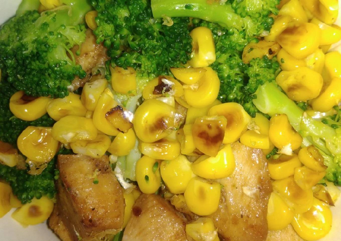 Ayam Jagung Brokoli Panggang #paketeflon #menudiet