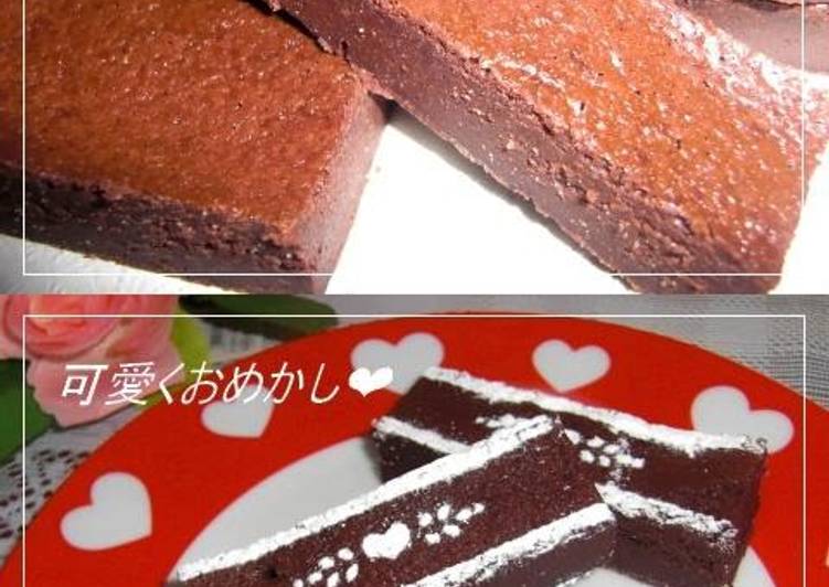 Recipe of Favorite Baked Chocolate Cake for Valentine&#39;s Day