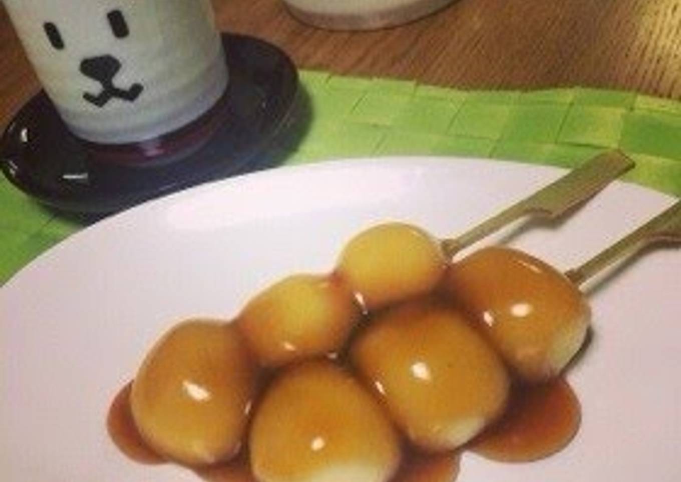 Mitarashi Dango with Shiratamako & Silken Tofu