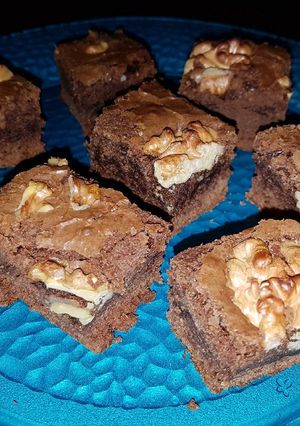 Una foto de Brownies chocolatosos