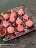 Rose coconut modaks balls