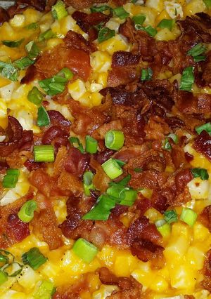 A picture of Easy loaded potato casarole.