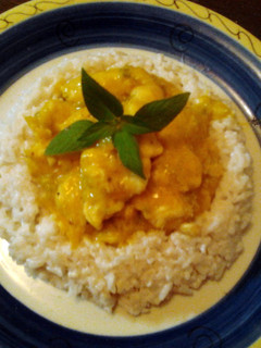 A picture of Amy's Ginger Fruity Curry with coconut Rice ..