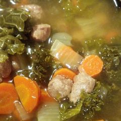 A picture of Kale and Turkey sausage Stew.
