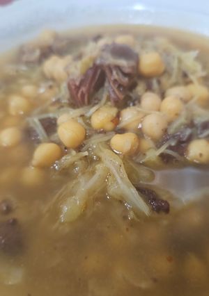 Una foto de Sopa de garbanzos ligera