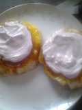 Fancy and simple eggs in a basket
