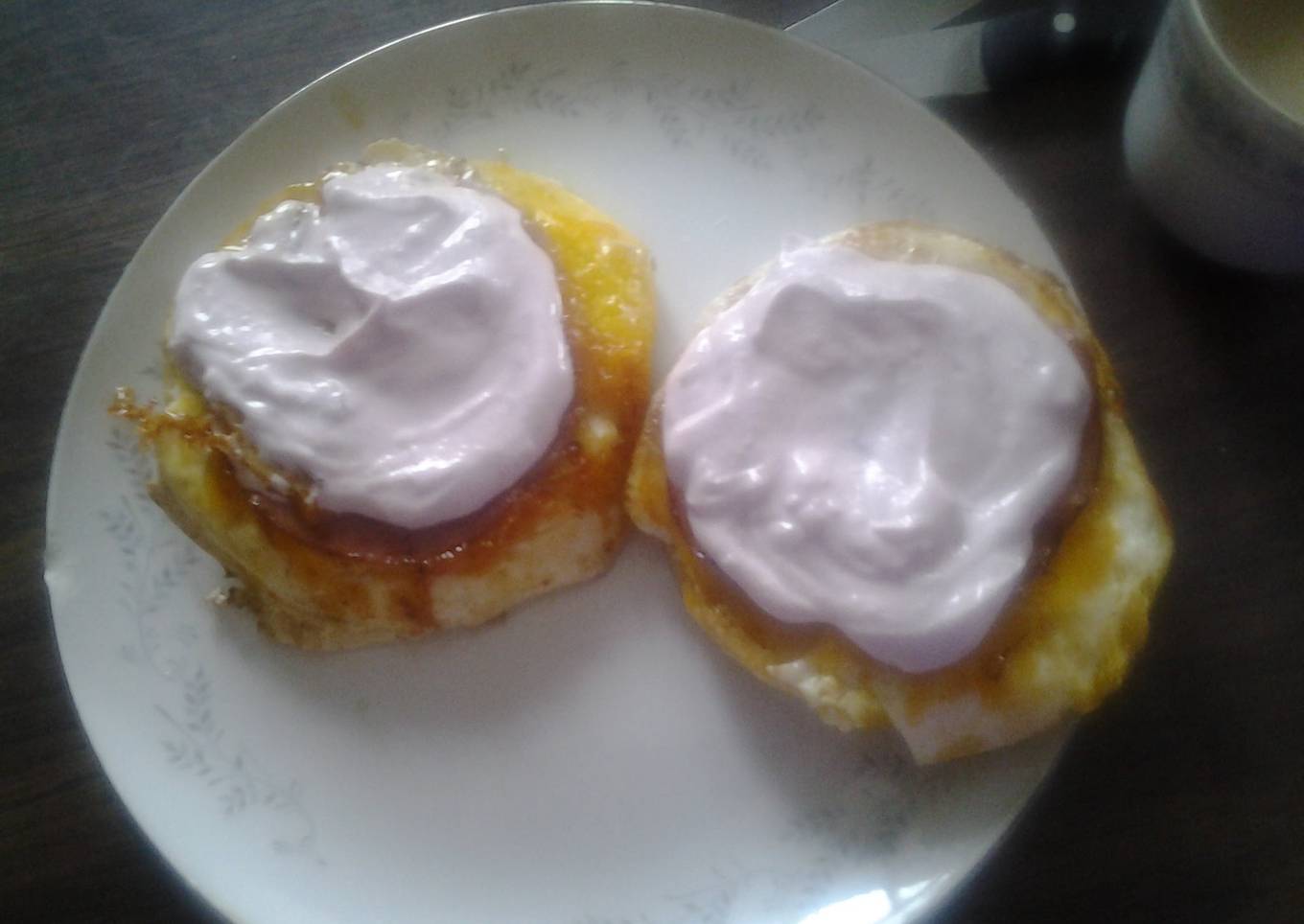 Fancy and simple eggs in a basket