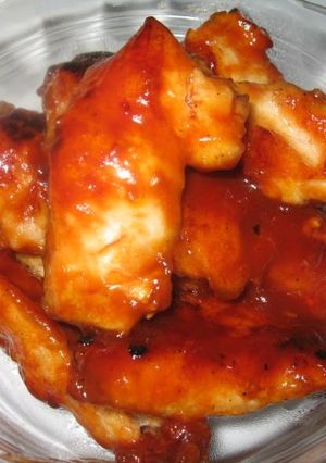 A picture of Plump and Firm ♪ Chicken Breast with Ketchup and Oyster Sauce.