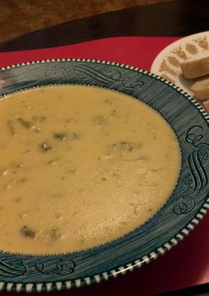 A picture of Broccoli Cheese Soup.