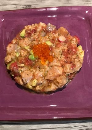 Une photo de Ceviche de saumon