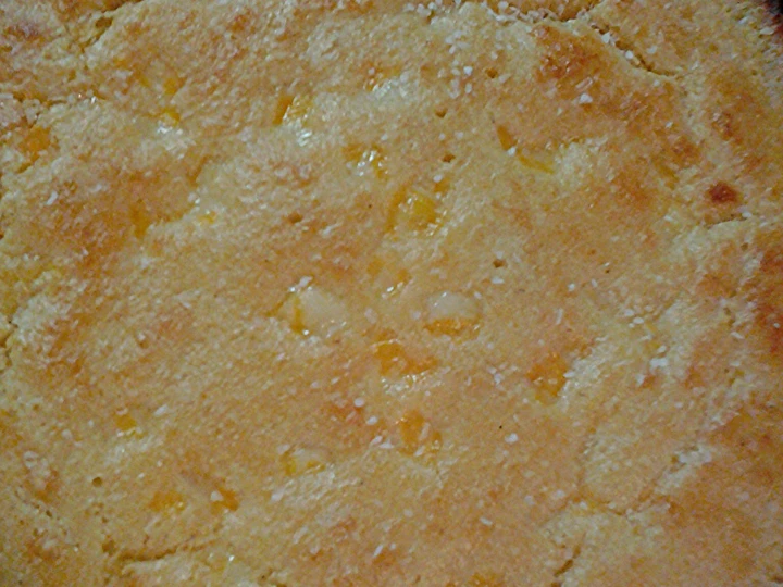 Recipe Cheesy cornbread in a cast iron pan the Perfect So Delicious