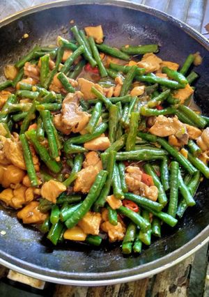 Foto resep Tumis daging ayam dan kacang panjang untuk diet rendah kalori