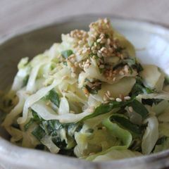 A picture of Refreshing Cabbage and Shiso with Mayonnaise and Miso.