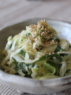 A picture of Refreshing Cabbage and Shiso with Mayonnaise and Miso.